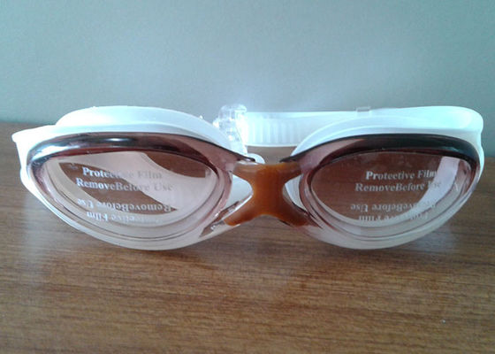 Özel Dayanıklı Ayna Silikon Yüzme Gözlükler, Tek parça Swim Gözlüğü